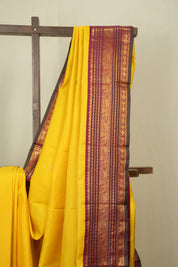 Yellow Kanjivaram Silk Saree - SRYKSS1074