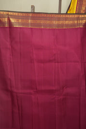 Yellow Kanjivaram Silk Saree - SRYKSS1074