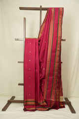 Cherry Red Kanjivaram Silk Saree - SRCRKSS1063