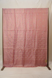 Peach Machine Embroidered Tussar Silk Saree - SRPMETSS1532