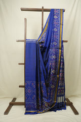 Royal Blue Rajkot Patola Silk Saree - SRRBRPSS629