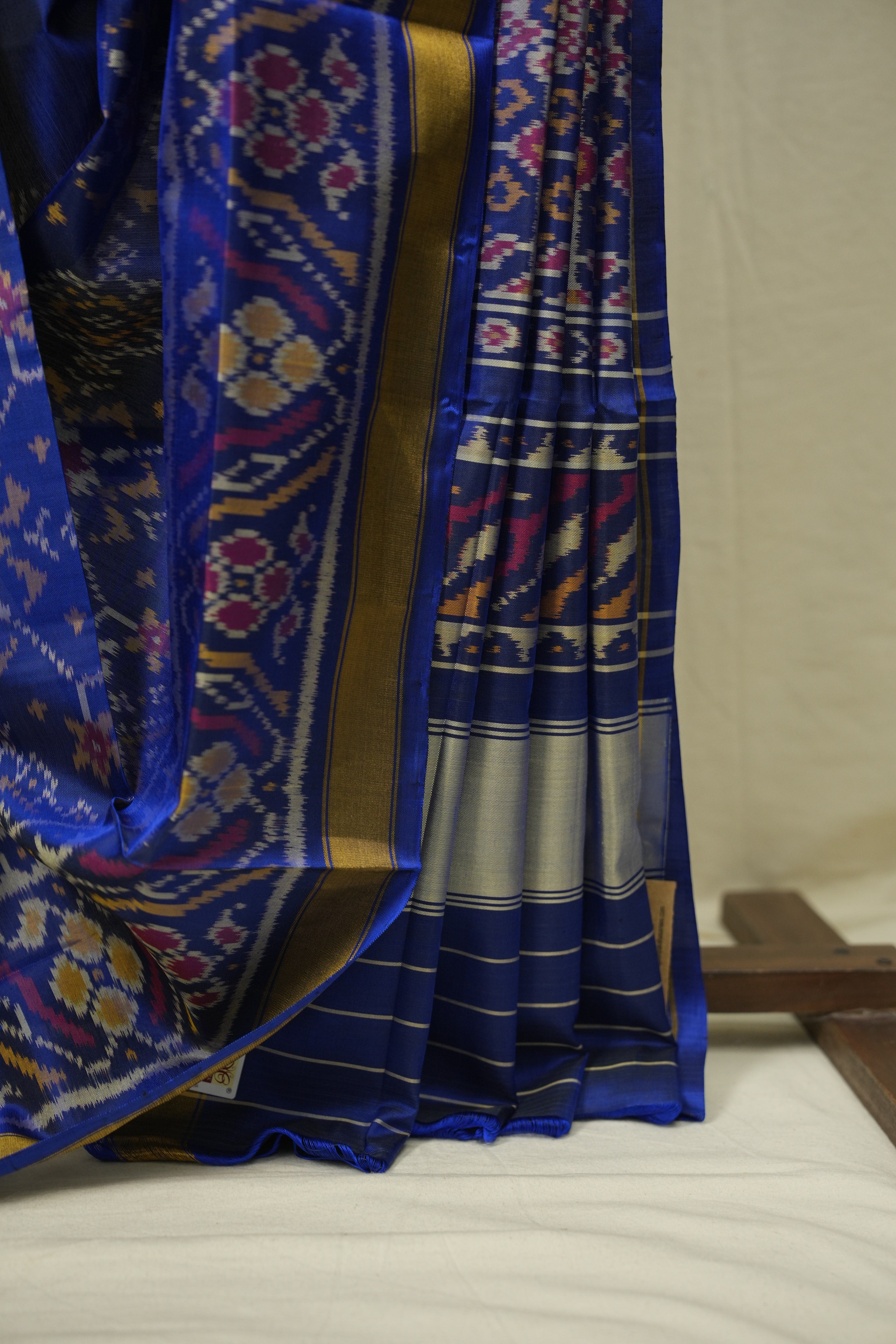 Royal Blue Rajkot Patola Silk Saree - SRRBRPSS629