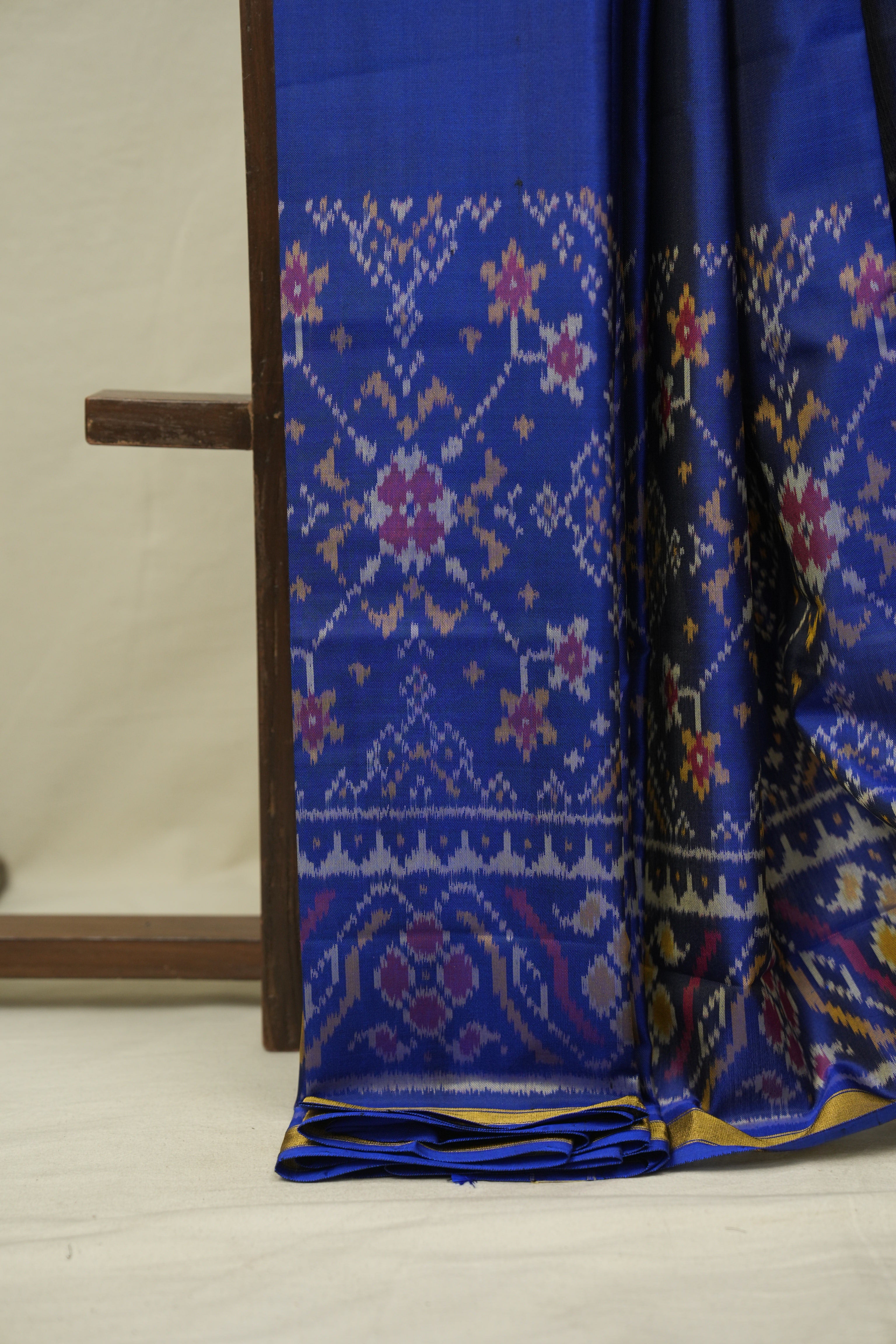 Royal Blue Rajkot Patola Silk Saree - SRRBRPSS629