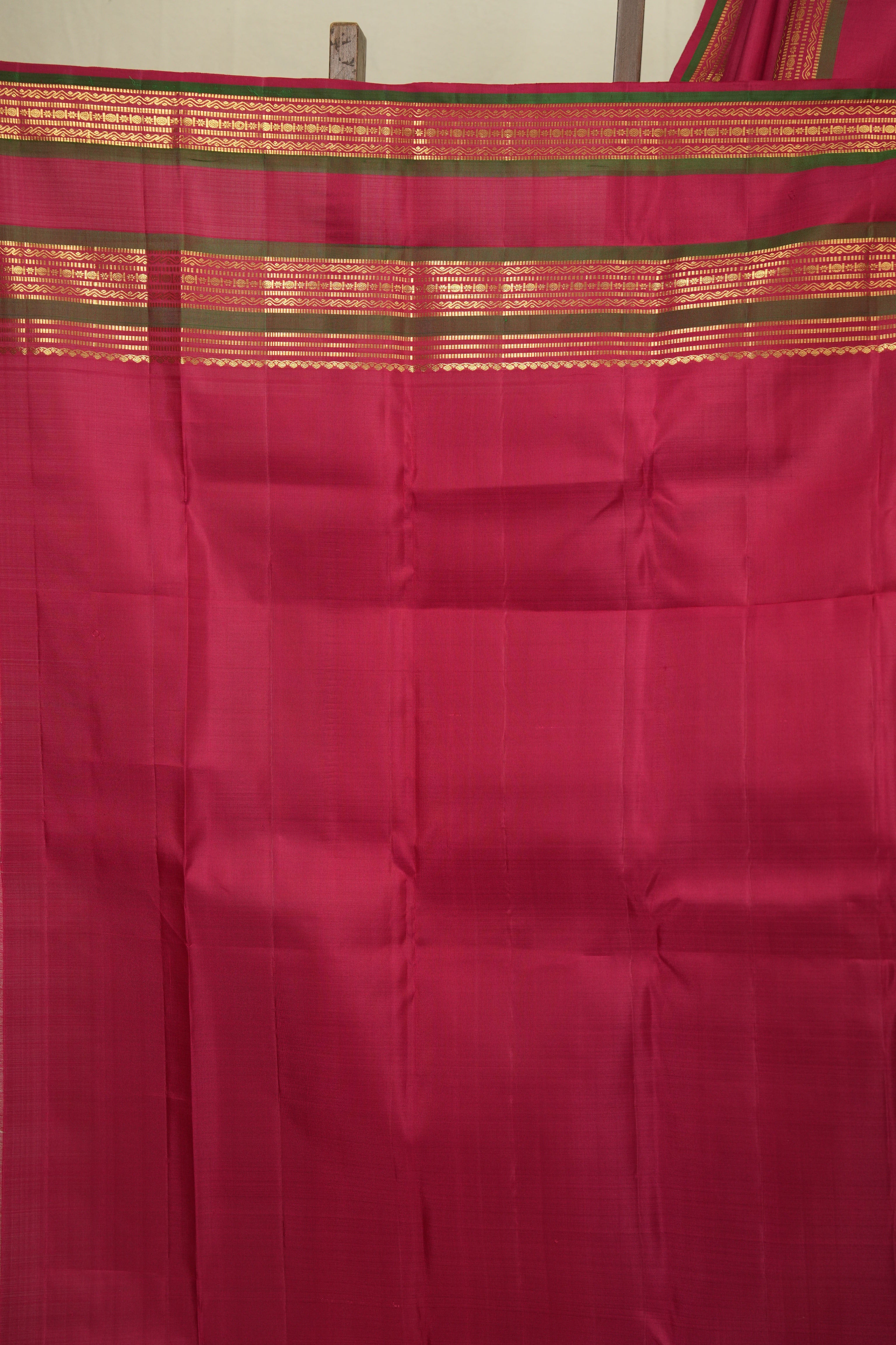 Cherry Red Kanjivaram Silk Saree - SRCRKSS1063