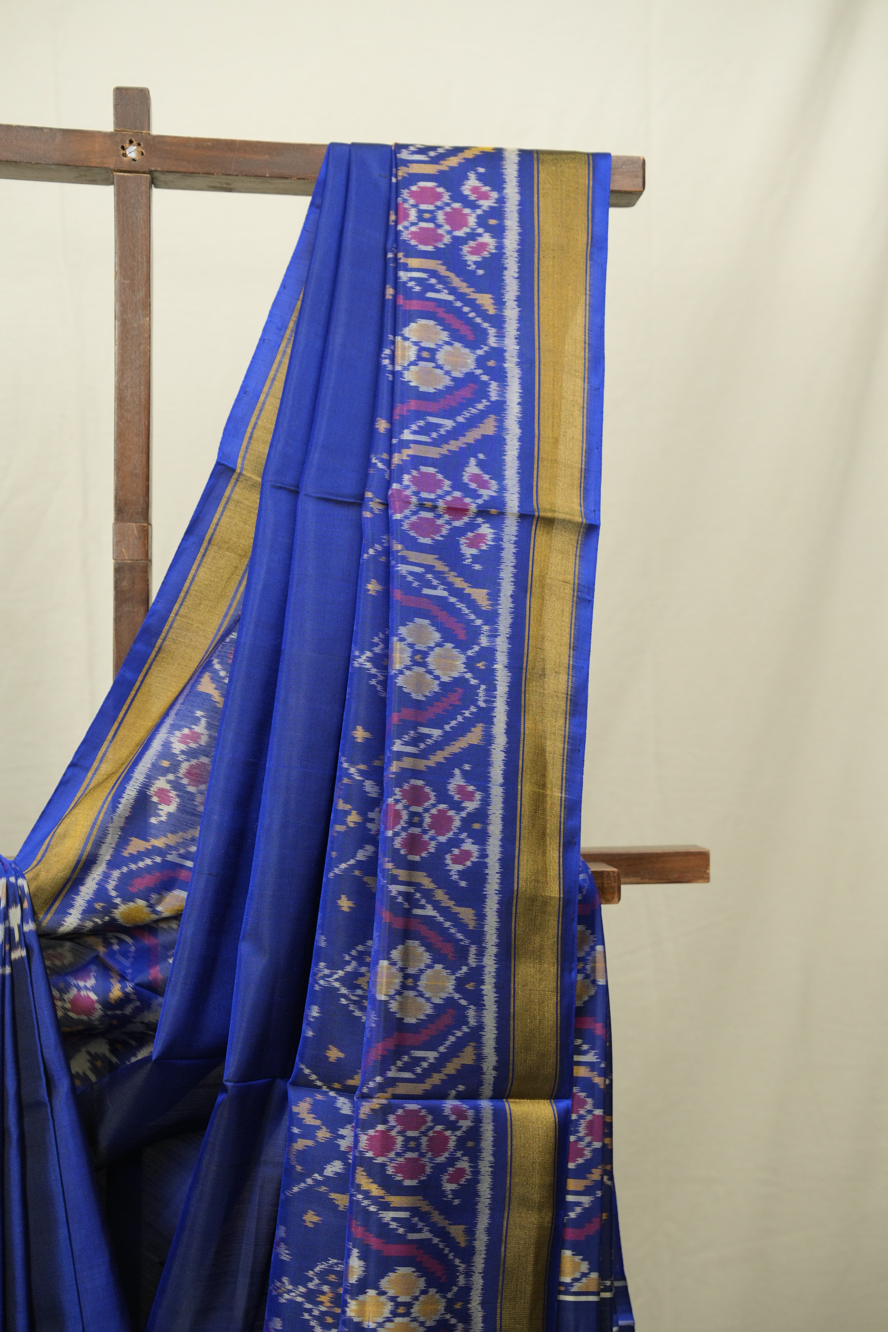 Royal Blue Rajkot Patola Silk Saree - SRRBRPSS629