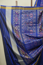Royal Blue Rajkot Patola Silk Saree - SRRBRPSS629