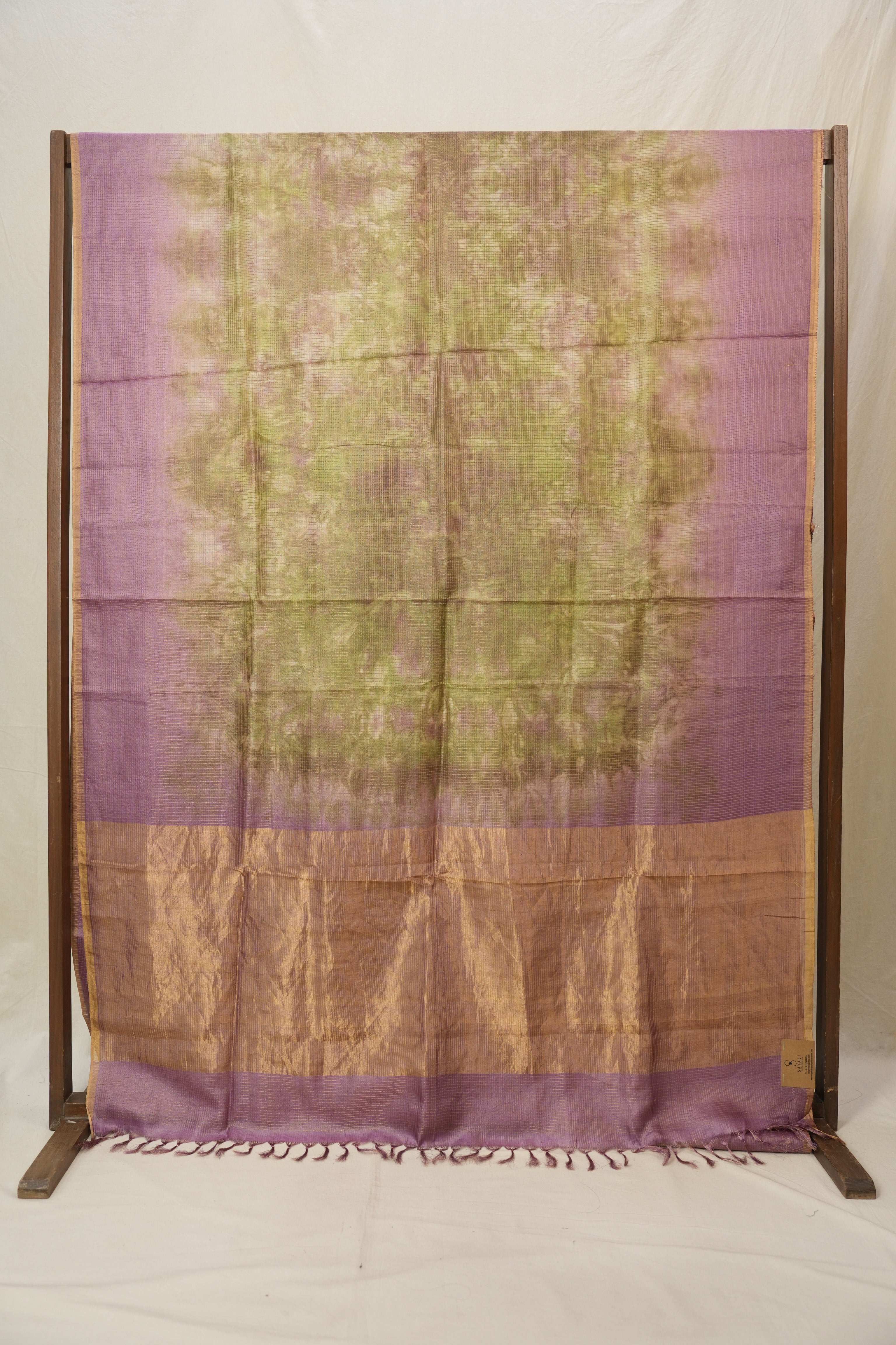 Dusty Pink Multicolor Tussar Silk Saree - SRDPMTSS1763