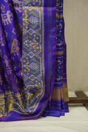 Dual Tone Purple Rajkot Patola Silk Saree - SRDTPRPSS632