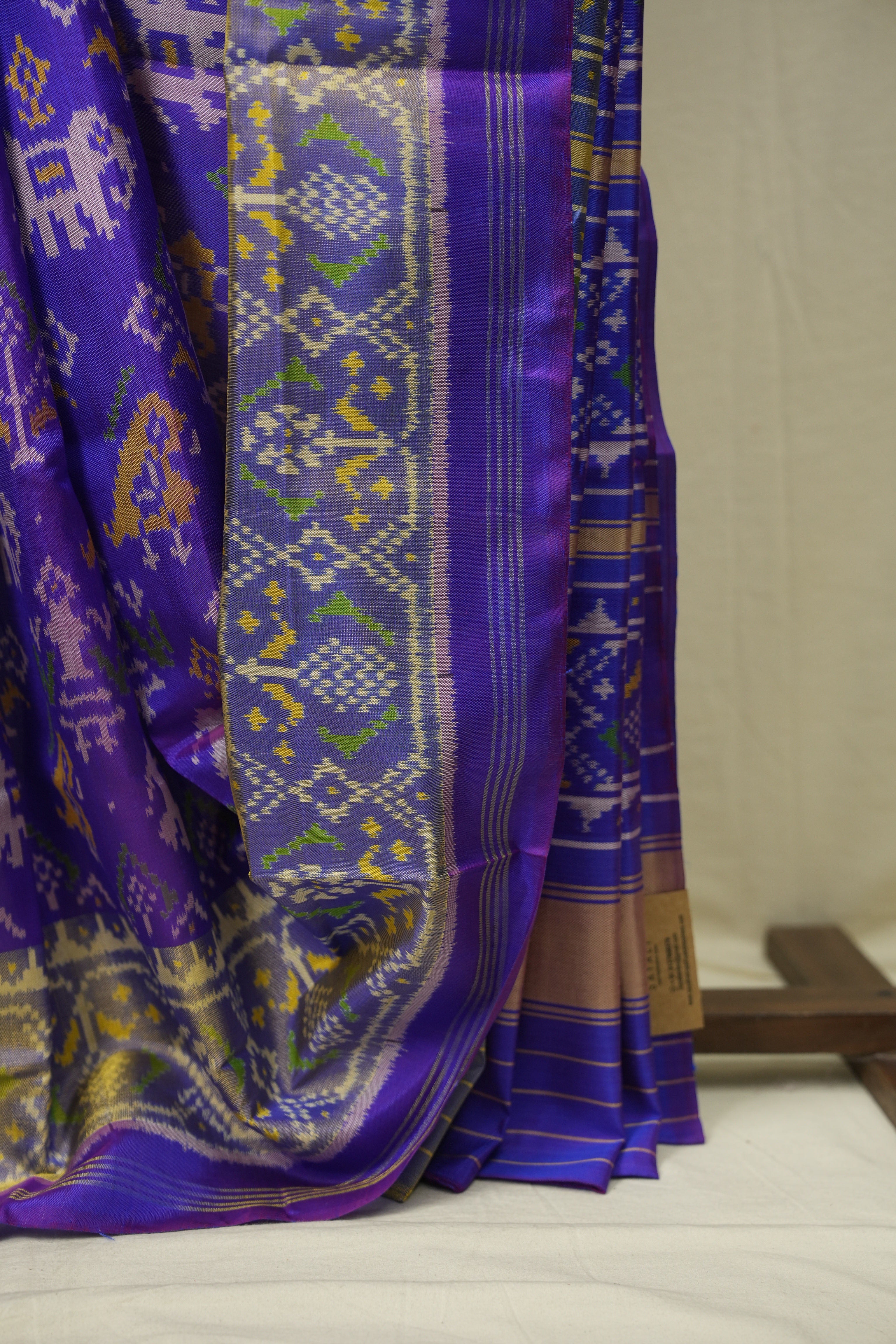 Dual Tone Purple Rajkot Patola Silk Saree - SRDTPRPSS632