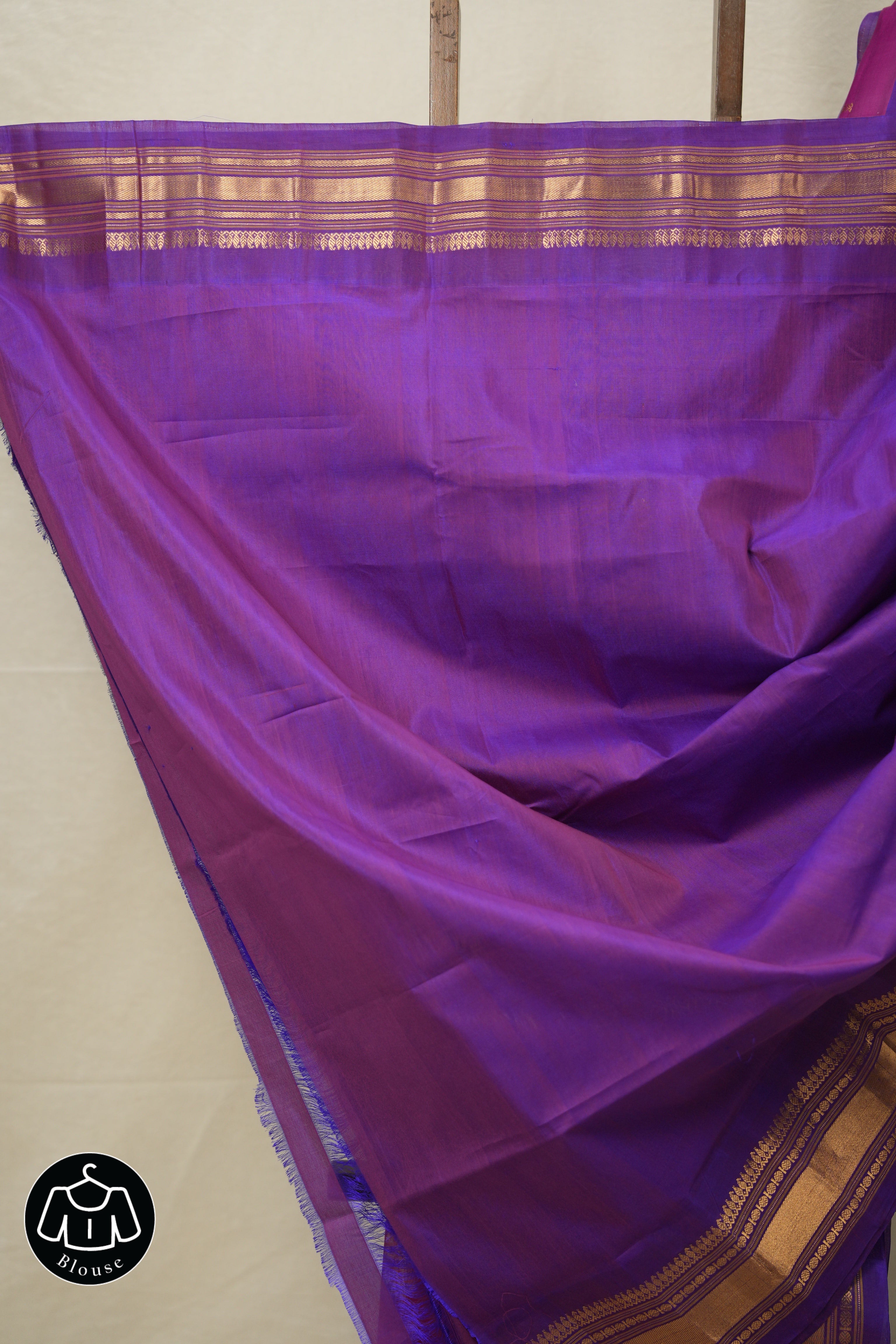 Dark Pink Gadwal Cotton Silk Saree - SRDPGCSS138