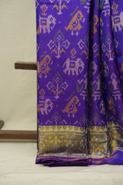 Dual Tone Purple Rajkot Patola Silk Saree - SRDTPRPSS632