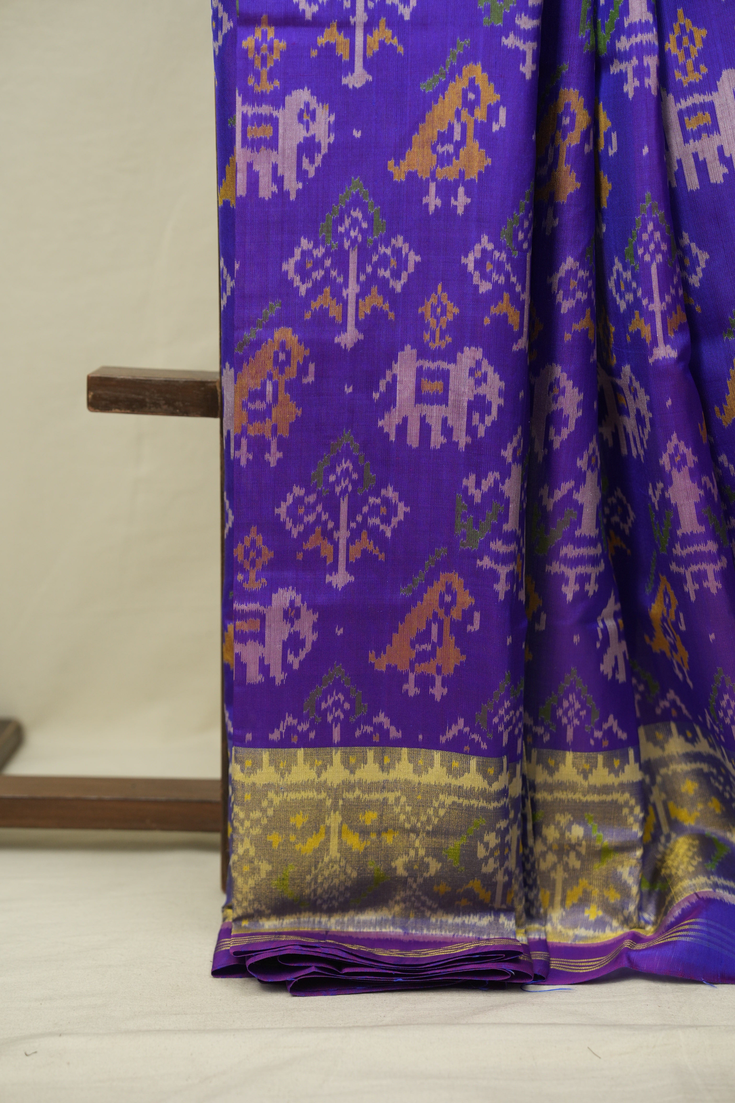 Dual Tone Purple Rajkot Patola Silk Saree - SRDTPRPSS632