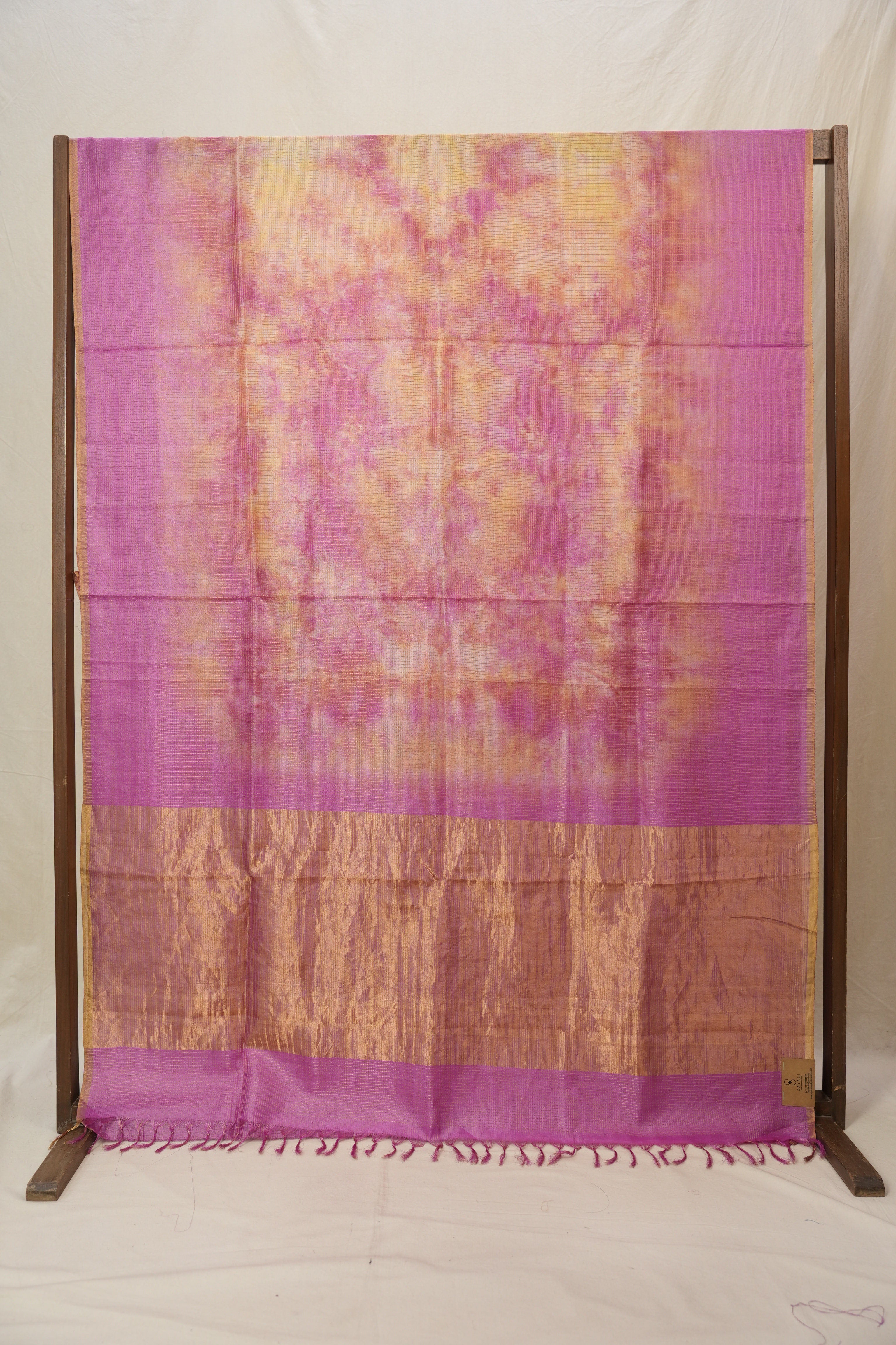 Pink Multicolor Tussar Silk Saree - SRPMTSS1761