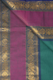 Green Kanchi Cotton Saree - SRGKCS955