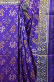 Dual Tone Purple Rajkot Patola Silk Saree - SRDTPRPSS632