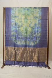 Blue Multicolor Tussar Silk Saree - SRBMTSS1760