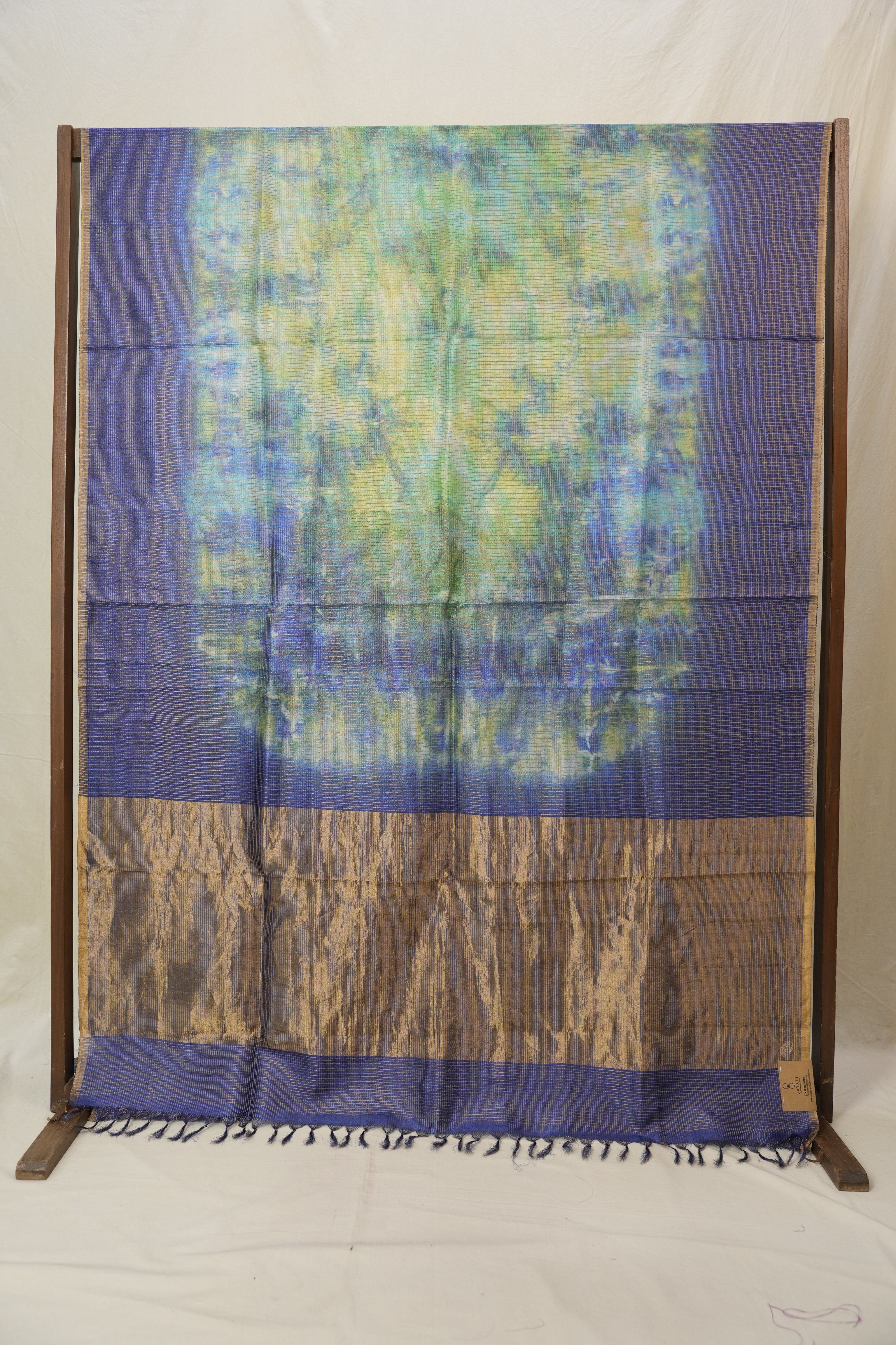 Blue Multicolor Tussar Silk Saree - SRBMTSS1760
