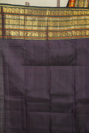 Multicolour Checks Kanjivaram Silk Saree - SRMCKSS1071