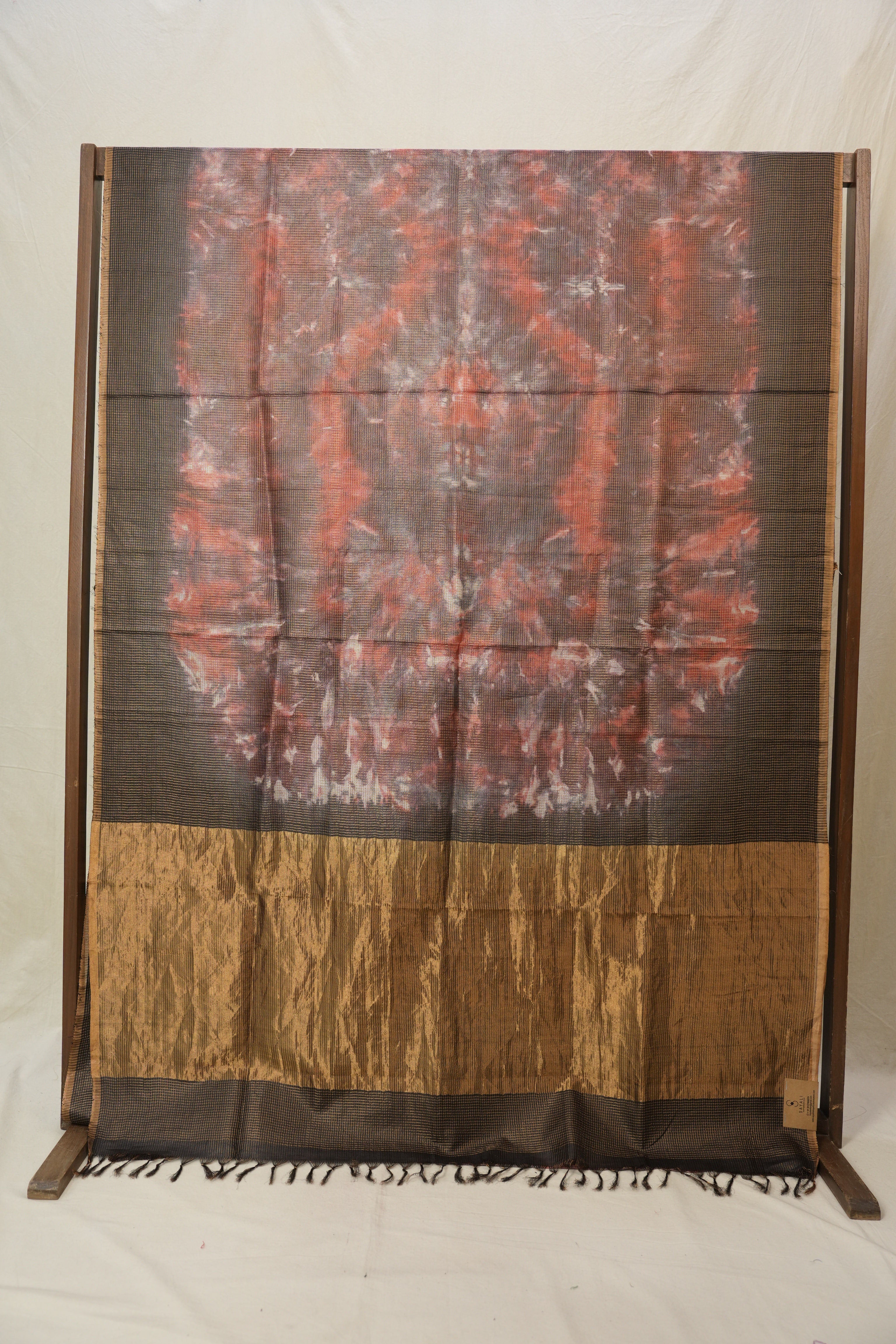 Multicolor Tussar Silk Saree - SRMTSS1755
