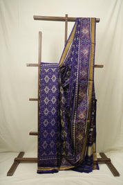 Navy Blue Rajkot Patola Silk Saree - SRNBRPSS631