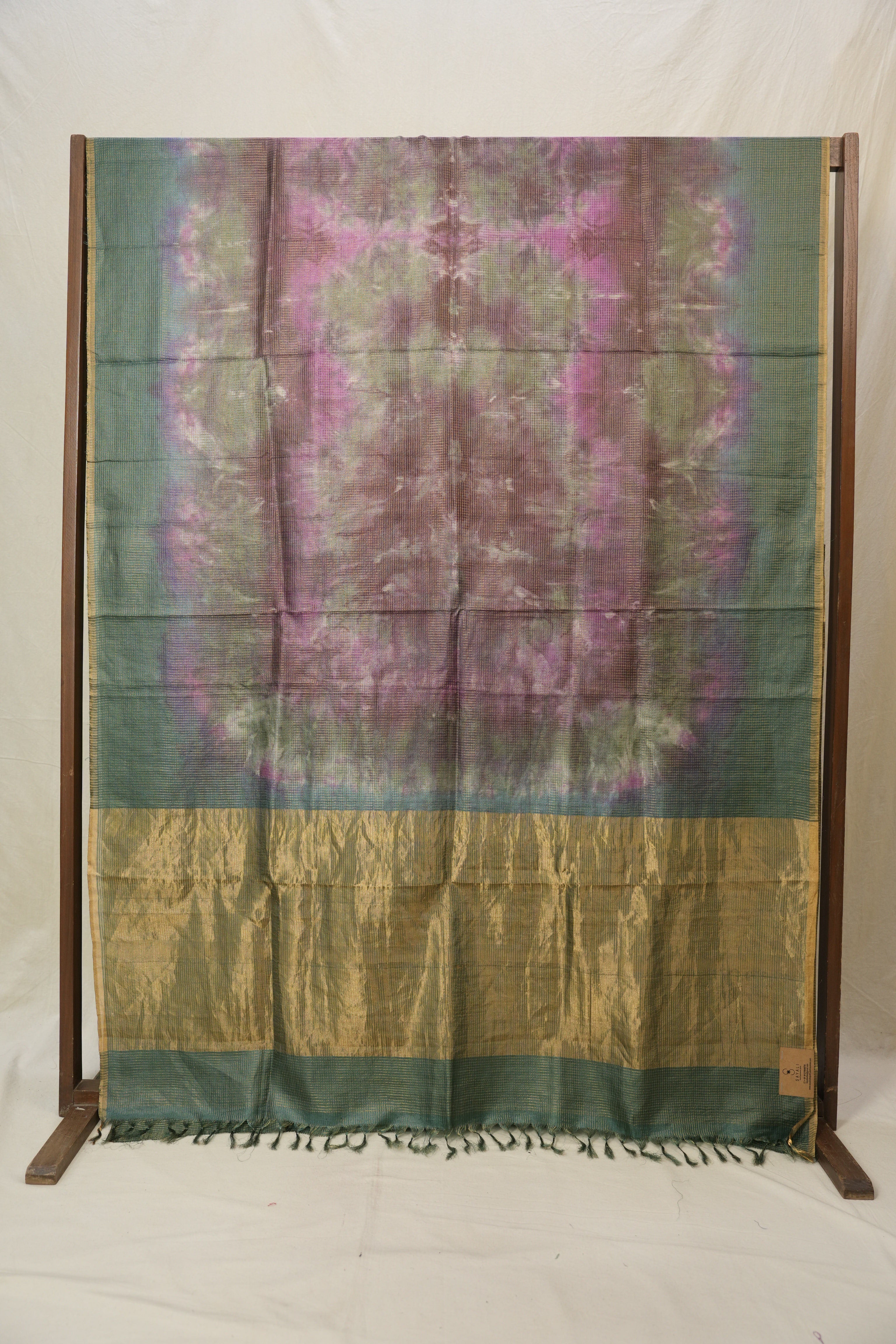 Green Multicolor Tussar Silk Saree - SRGMTSS1756