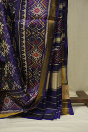 Navy Blue Rajkot Patola Silk Saree - SRNBRPSS631