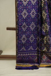 Navy Blue Rajkot Patola Silk Saree - SRNBRPSS631