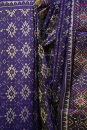 Navy Blue Rajkot Patola Silk Saree - SRNBRPSS631