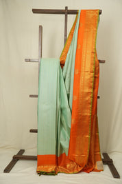 Pista Green Kanjivaram Silk Saree - SRPGKSS1073