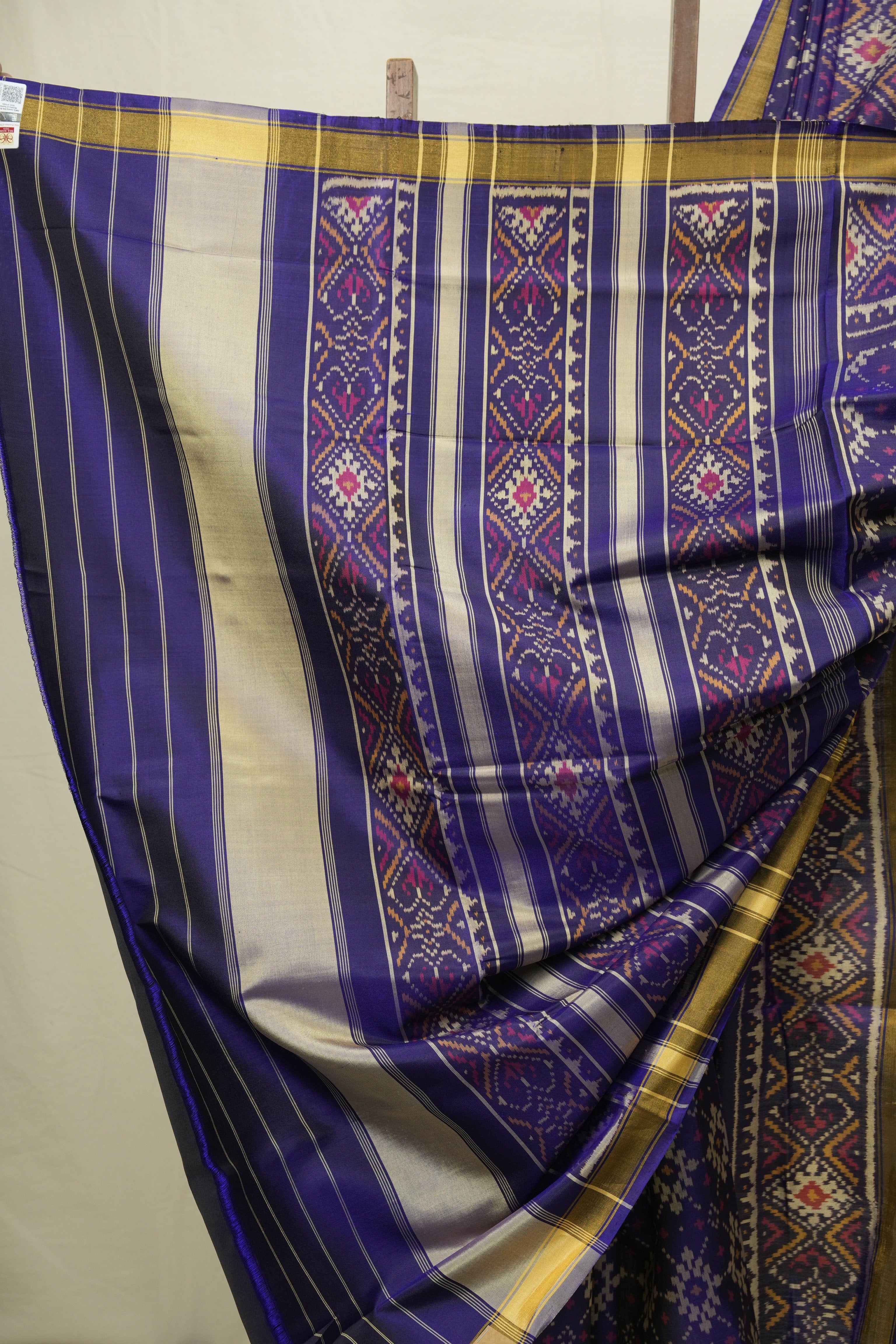 Navy Blue Rajkot Patola Silk Saree - SRNBRPSS631