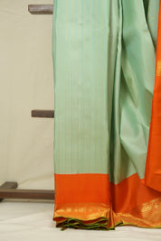 Pista Green Kanjivaram Silk Saree - SRPGKSS1073