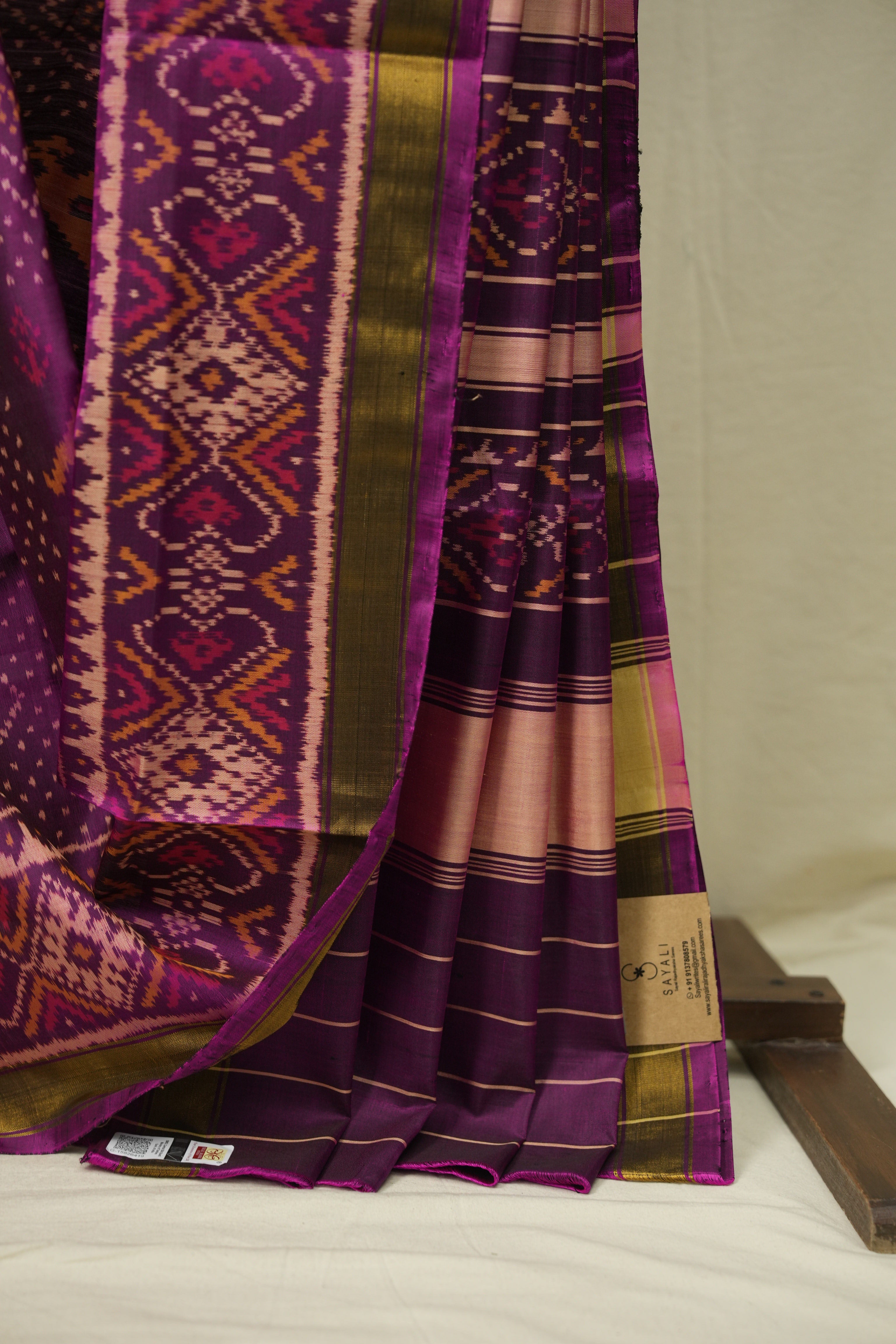 Magenta Rajkot Patola Silk Saree - SRMRPSS634