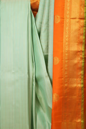 Pista Green Kanjivaram Silk Saree - SRPGKSS1073