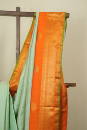 Pista Green Kanjivaram Silk Saree - SRPGKSS1073