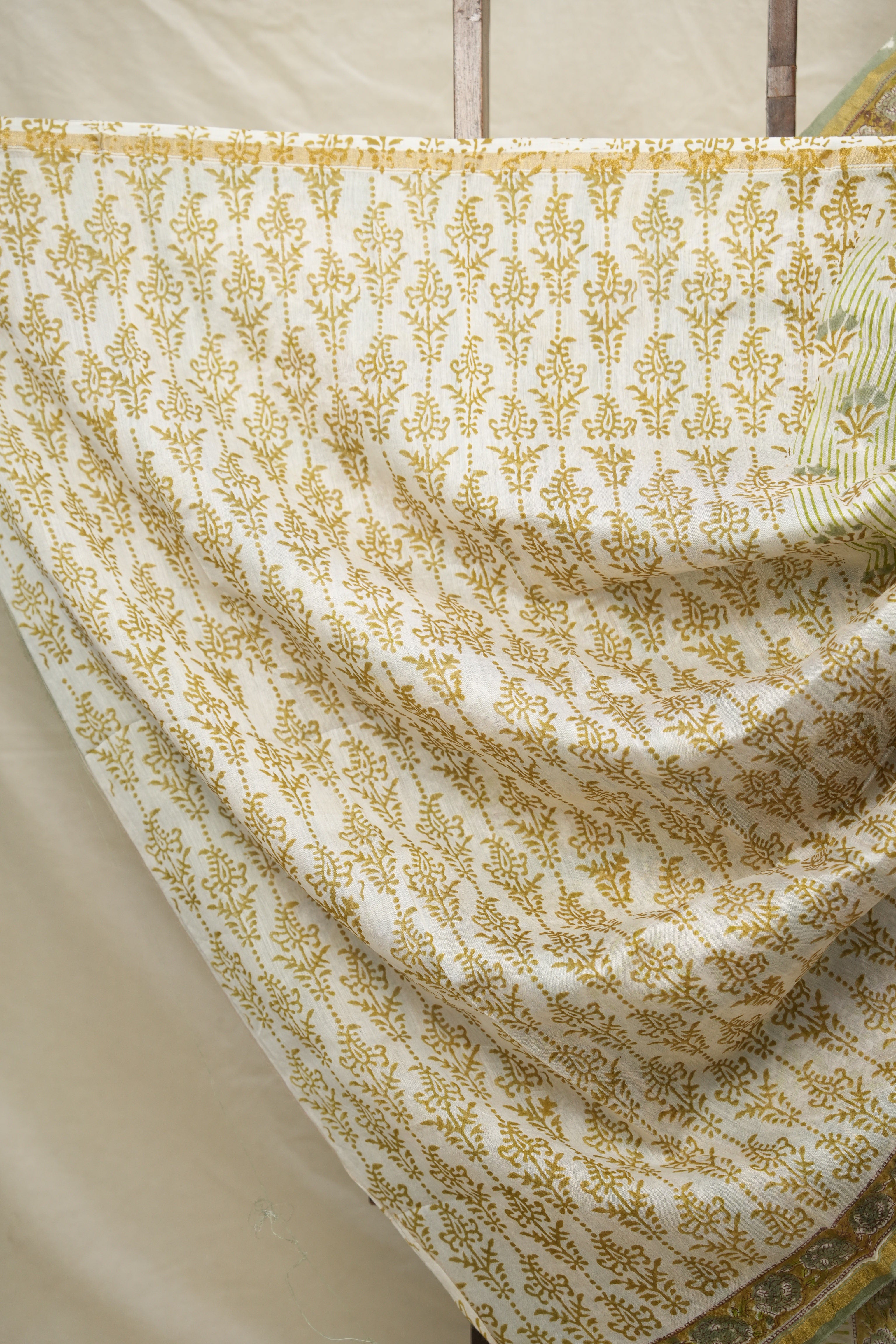 Mint Green HBP Cotton Silk Saree With Chanderi Border - SRMGCSS1406