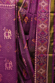 Magenta Rajkot Patola Silk Saree - SRMRPSS634
