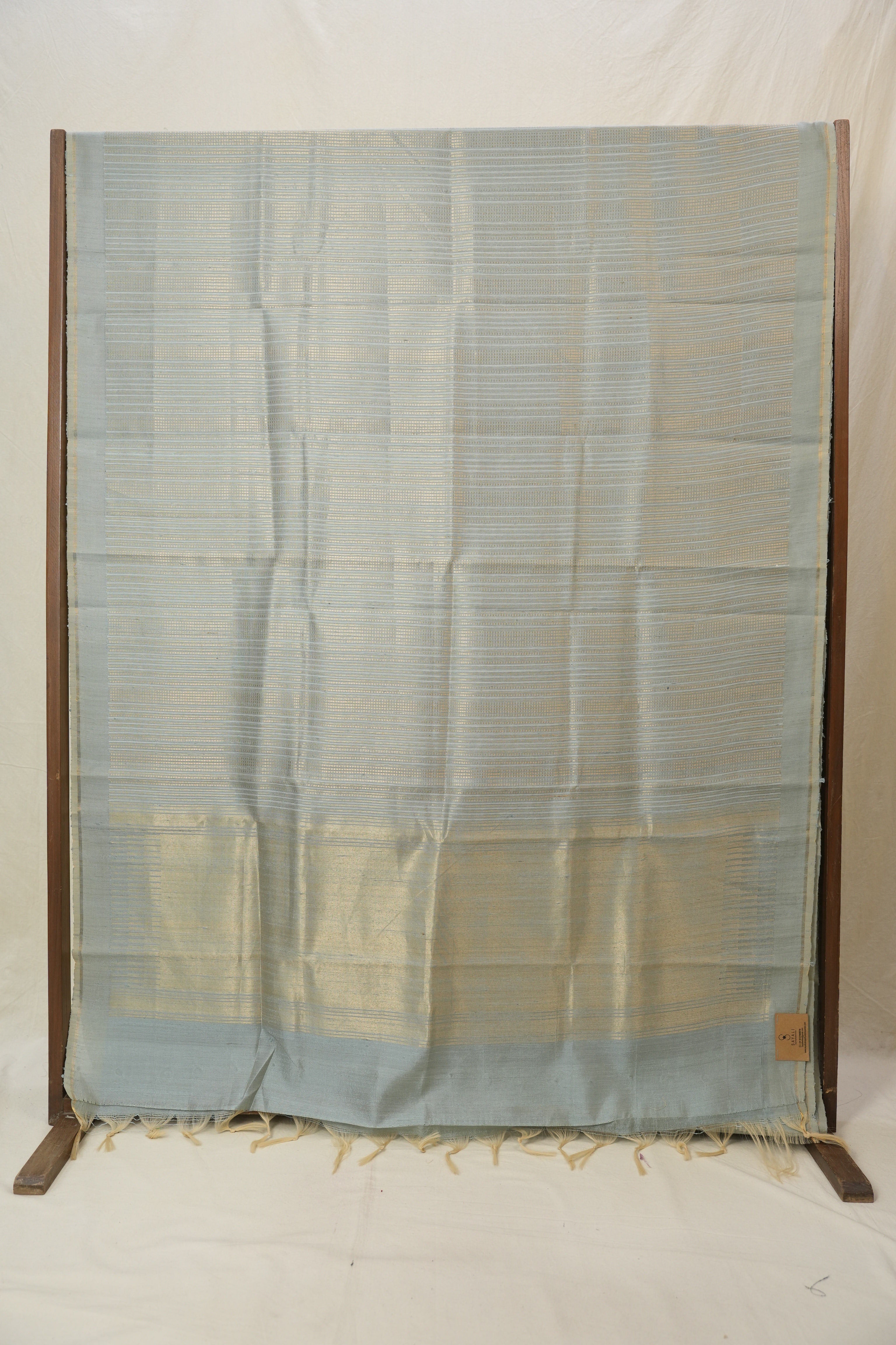 Aqua Blue Raw Silk Saree - SRABRSS965