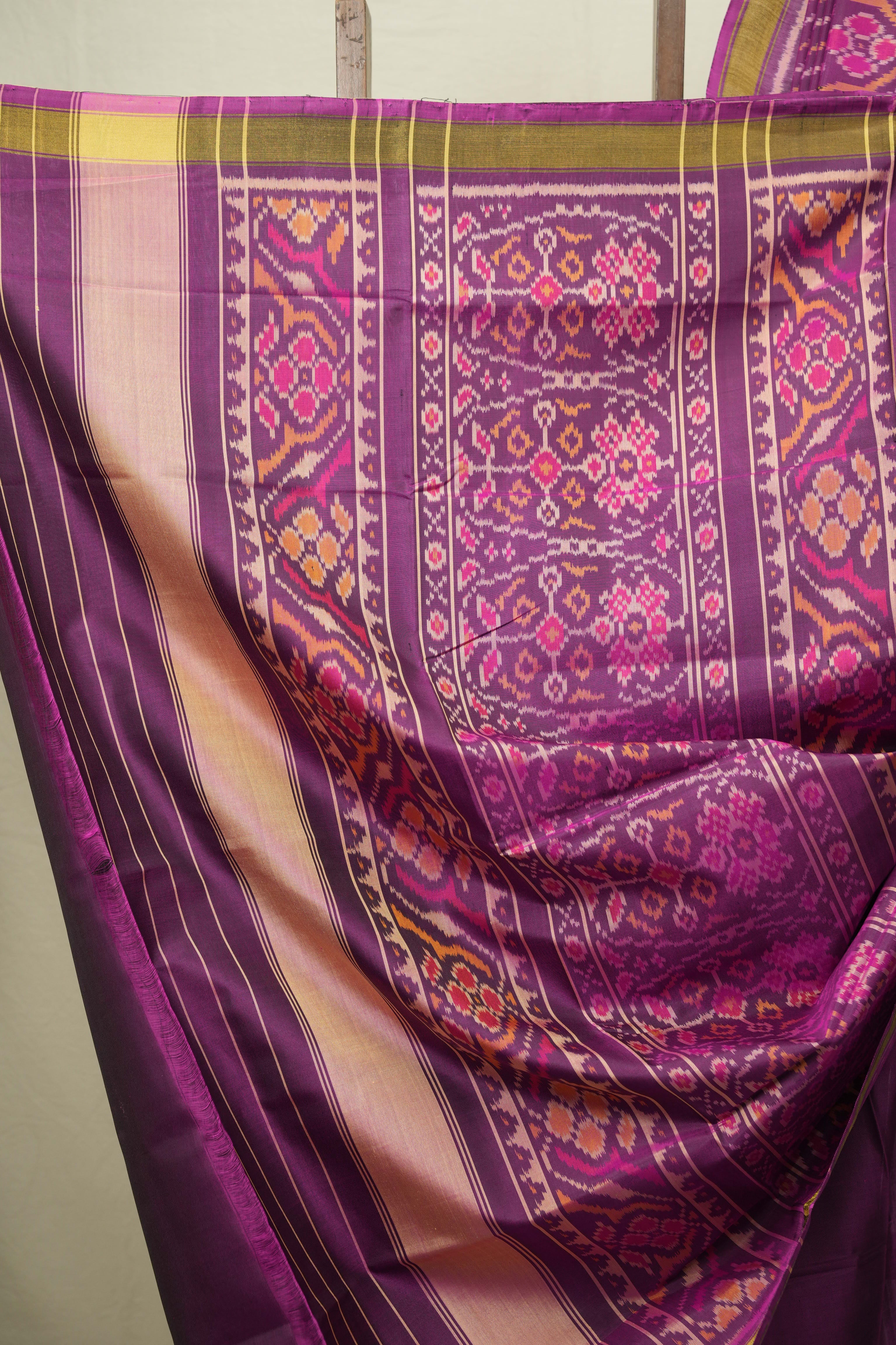 Purple Rajkot Patola Silk Saree - SRPRPSS633