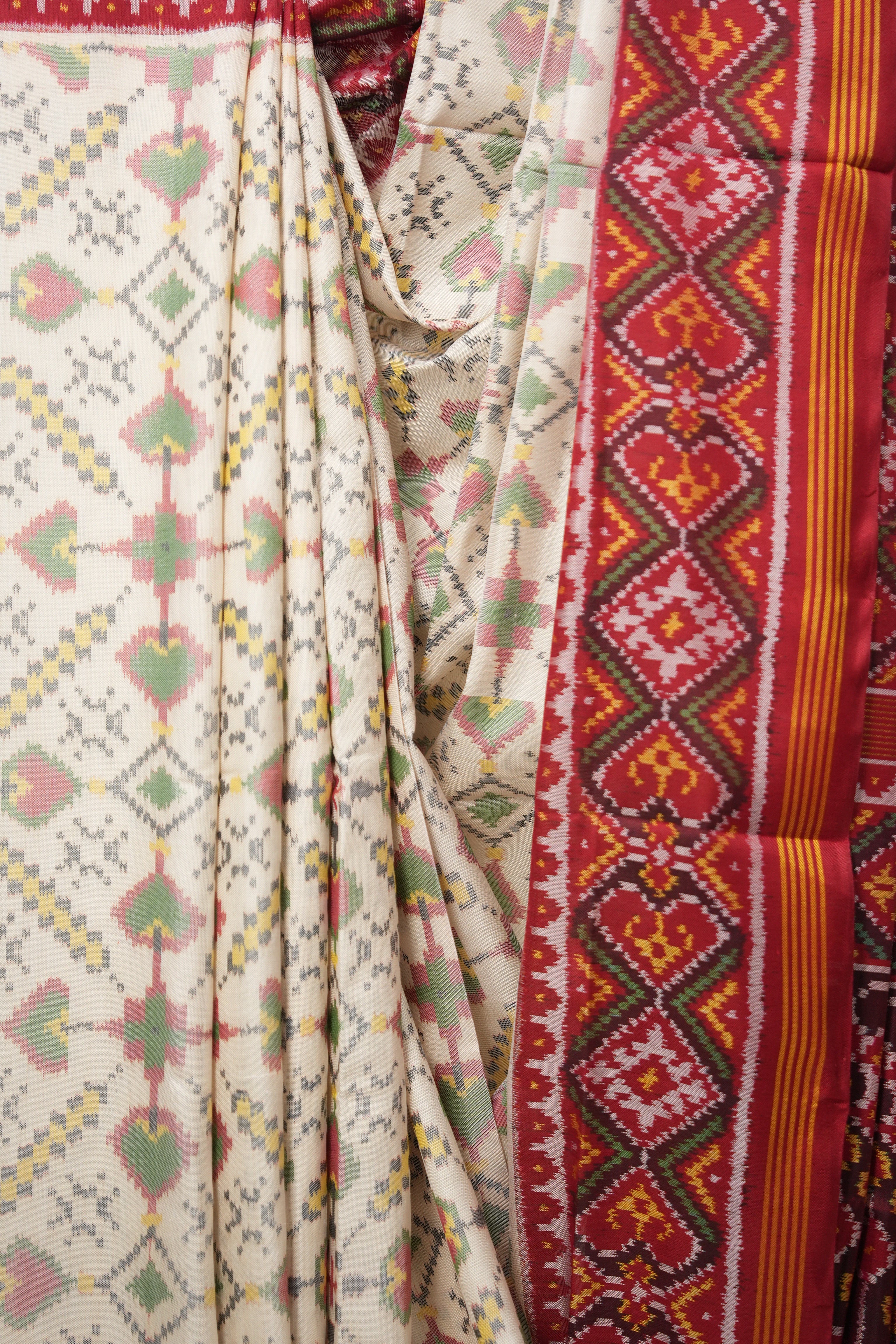 Light Pink Rajkot Patola Silk Saree - SRLPRPSS542
