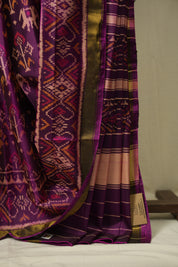 Magenta Rajkot Patola Silk Saree - SRMRPSS635