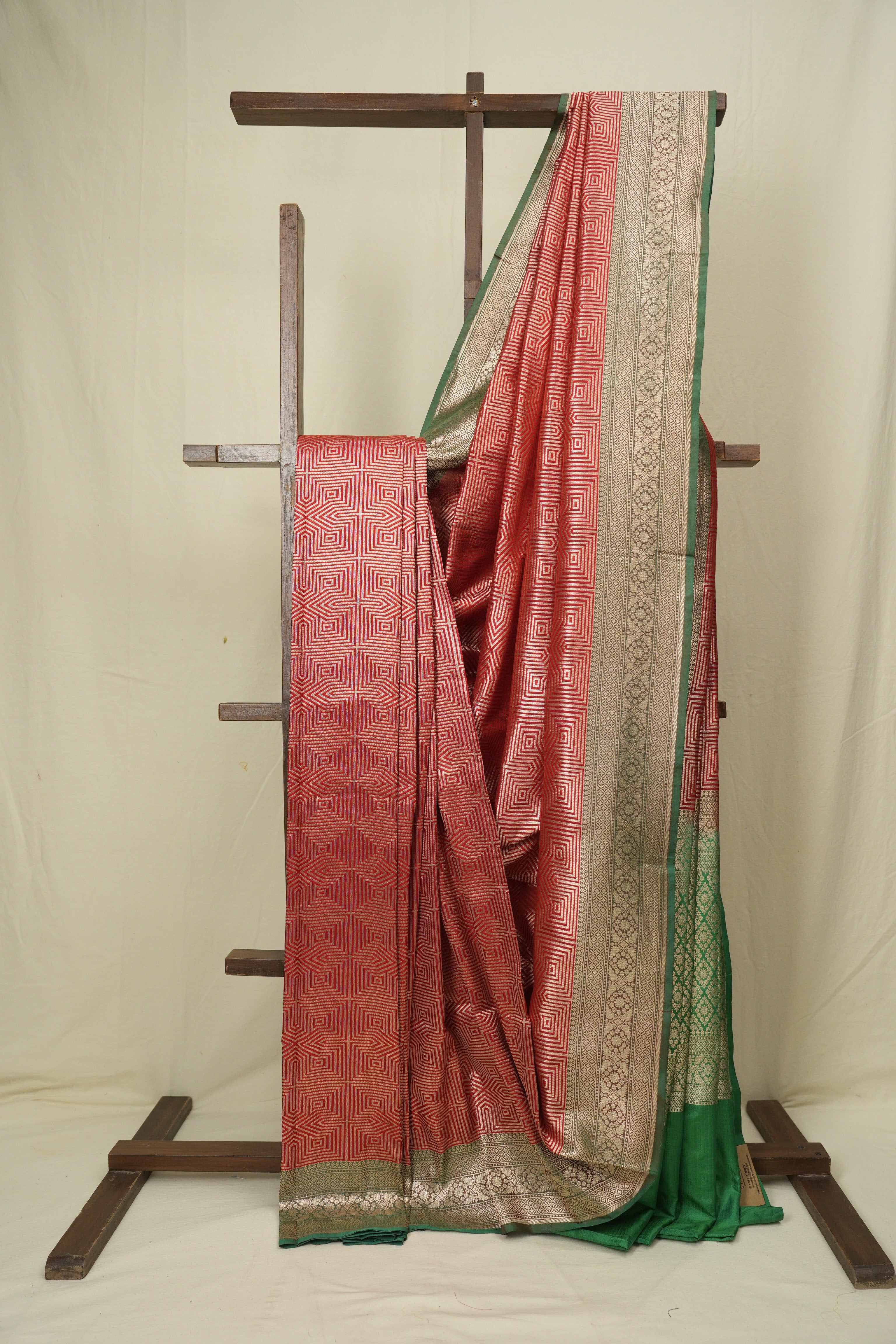 Red Banarasi Silk Saree - SRRBSS930