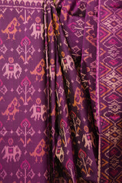 Magenta Rajkot Patola Silk Saree - SRMRPSS635
