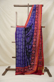 Navy Blue Patan Patola Silk Saree - SRNBPPSS543