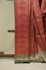 Red Banarasi Silk Saree - SRRBSS930