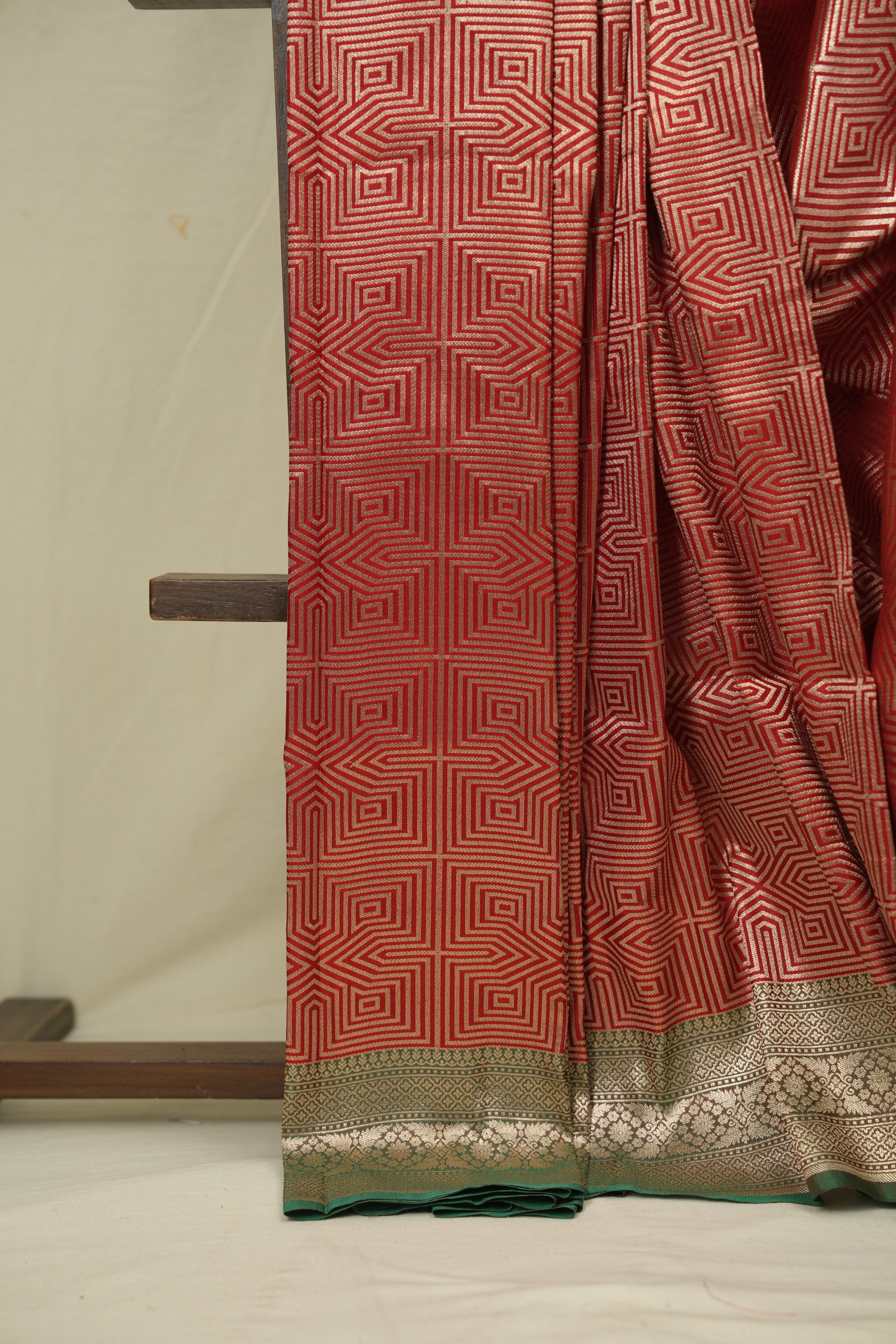 Red Banarasi Silk Saree - SRRBSS930
