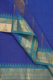 Blue Kanchi Cotton Saree - SRBKCS964