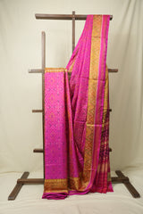 Pink Rajkot Patola Silk Saree - SRPRPSS628