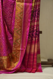 Pink Rajkot Patola Silk Saree - SRPRPSS628