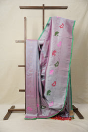 Two Tone Pink Gadwal Silk Saree - SRTTPGSS579