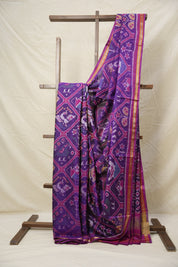 Purple-Pink Rajkot Patola Silk Saree - SRPPRPSS544